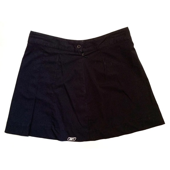 Reebok Black Athletic Skirt Golf Tennis Short Athletic Summer Pleated Zip Small - Picture 7 of 12